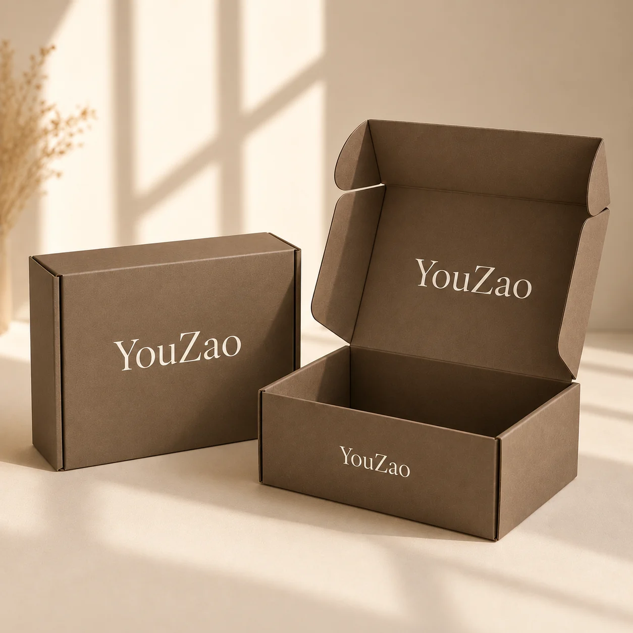 Custom Logo Printed Tuck Top Corrugated Mailer Gift Box for Cosmetics