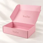 Custom Pink Folding Corrugated Mailer Boxes for Gift Packaging