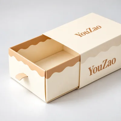 Custom Wave-Edge Tiramisu Drawer Gift Boxes with Logo Printing